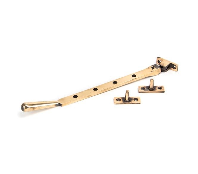 From The Anvil 91956 10 Newbury Window Stay - Polished Bronze