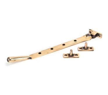 From The Anvil 91956 10 Newbury Window Stay - Polished Bronze