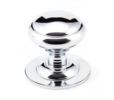 From The Anvil 91978 Plain Centre Door Knob - Polished Chrome
