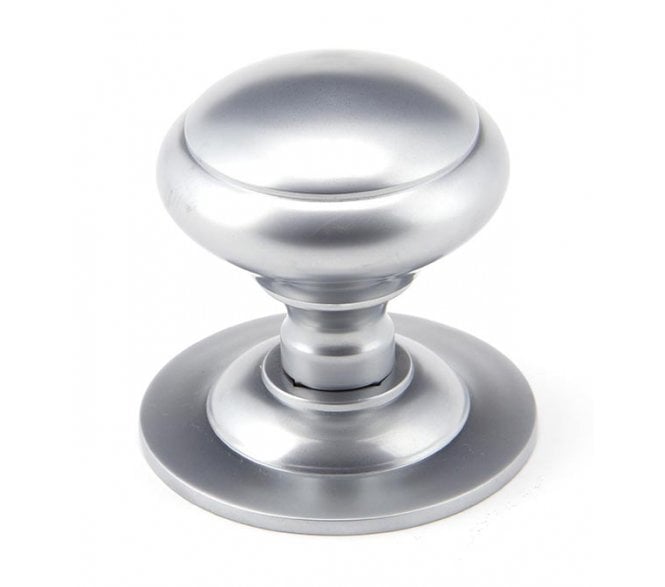 From The Anvil 91979 Plain Centre Door Knob - Satin Chrome