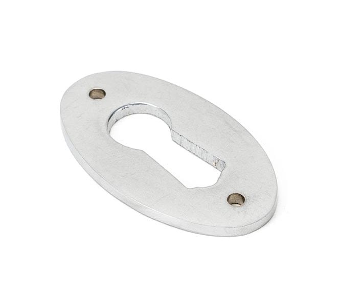 From The Anvil 91985 Period Oval Escutcheon - Satin Chrome
