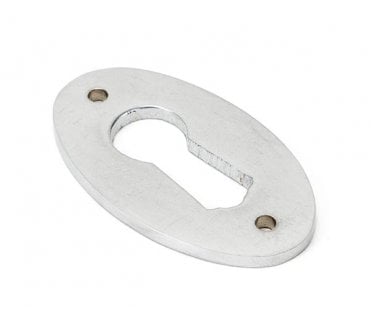 From The Anvil 91985 Period Oval Escutcheon - Satin Chrome