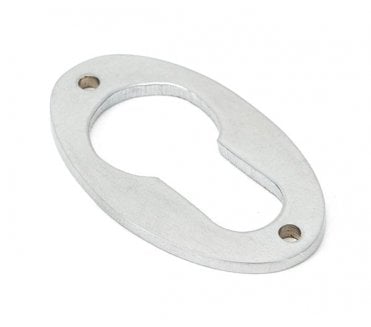 From The Anvil 91986 Period Oval Euro Profile Escutcheon - Satin Chrome