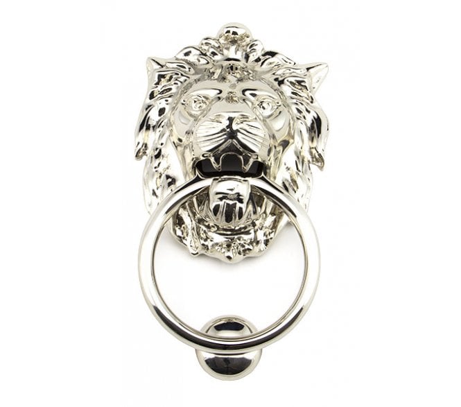 From The Anvil 91997 Lion Head Knocker - Polished Nickel