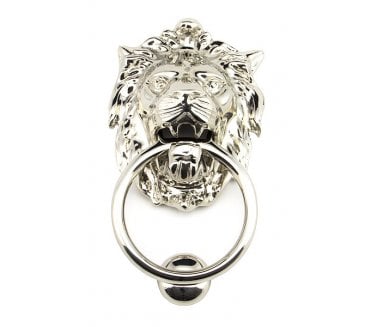 From The Anvil 91997 Lion Head Knocker - Polished Nickel
