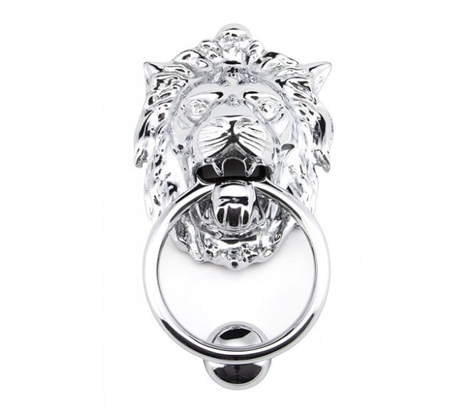 From The Anvil 91998 Lion Head Knocker - Polished Chrome