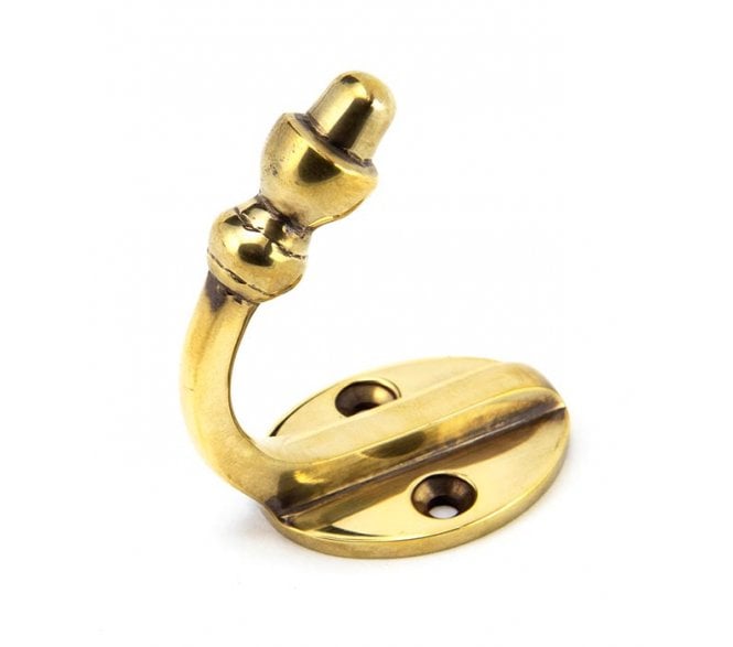 From The Anvil 92009 Period Coat Hook - Aged Brass