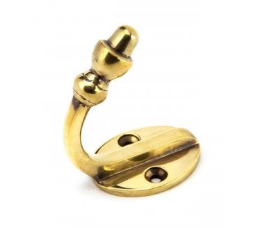 From The Anvil 92009 Period Coat Hook - Aged Brass