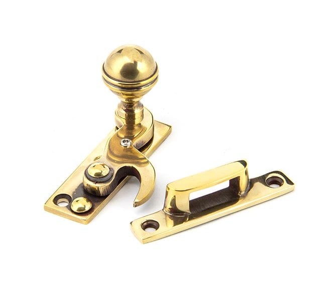 From The Anvil 92042 Prestbury Hook Sash Fastener - Aged Brass