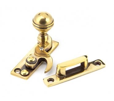 From The Anvil 92042 Prestbury Hook Sash Fastener - Aged Brass
