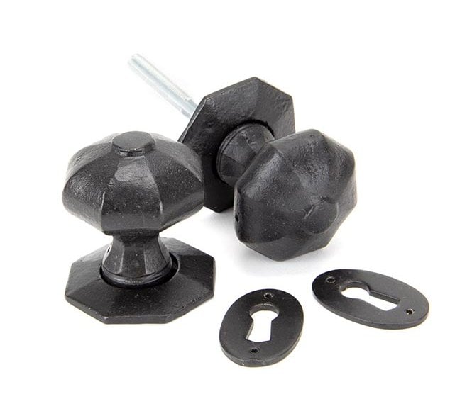 From the Anvil 92064 Octagonal Mortice/Rim Knob Set - External Beeswax