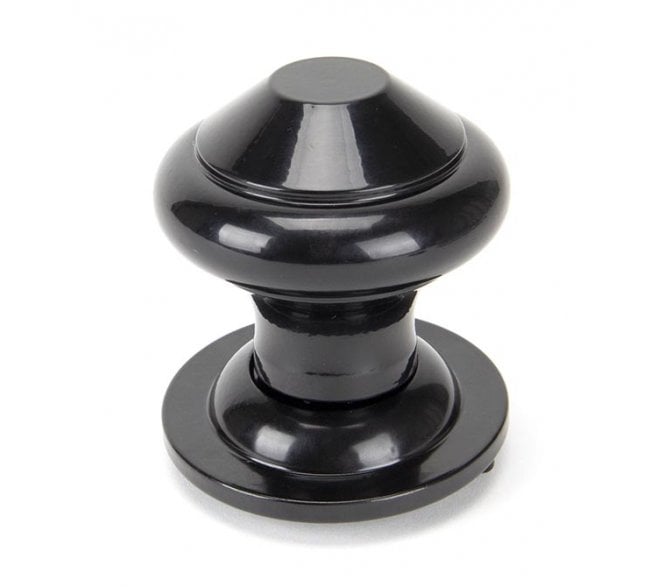 From The Anvil 92070 Regency Centre Door Knob  - Black