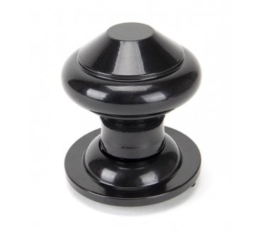 From The Anvil 92070 Regency Centre Door Knob  - Black