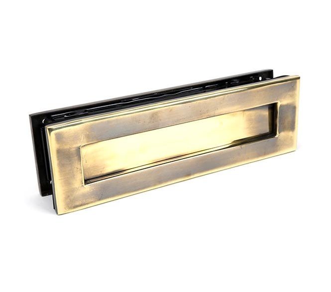 From The Anvil 92127 Traditional Letter Box 315x92mm - Aged Brass