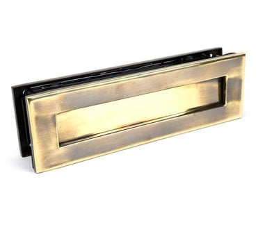From The Anvil 92127 Traditional Letter Box 315x92mm - Aged Brass