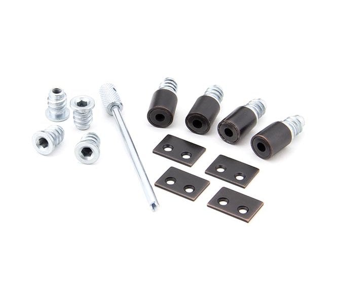 From The Anvil 92135 Secure Stops (Pack of 4) - Aged Bronze