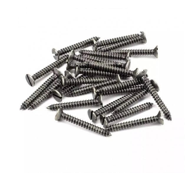 From The Anvil 92953 Pewter 8 x 1.1/4 Roundhead Screws (Pack 25)