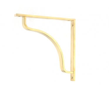 From The Anvil Abingdon Shelf Brackets - Polished Brass