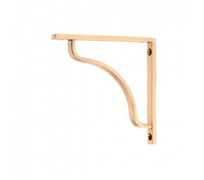 From The Anvil Abingdon Shelf Brackets - Polished Bronze