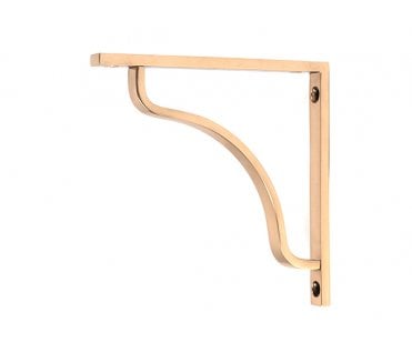From The Anvil Abingdon Shelf Brackets - Polished Bronze