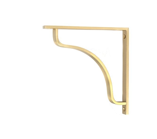 From The Anvil Abingdon Shelf Brackets - Satin Brass