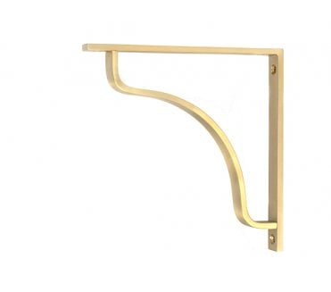 From The Anvil Abingdon Shelf Brackets - Satin Brass