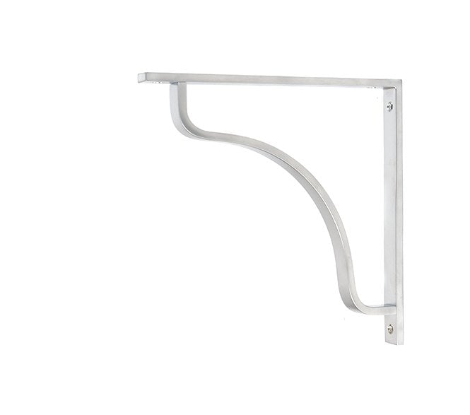 From The Anvil Abingdon Shelf Brackets - Satin Chrome