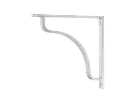 From The Anvil Abingdon Shelf Brackets - Satin Chrome
