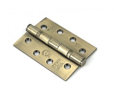 From The Anvil Aged Brass 102mm Ball Bearing Butt Hinge (Pair)