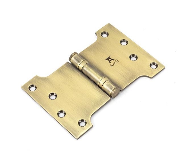 From The Anvil Aged Brass 102x102x150mm Parliament Hinge (Pair)