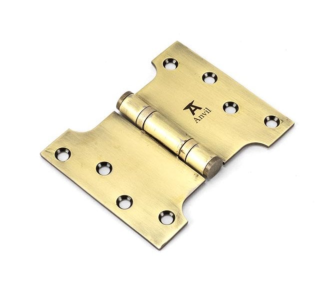 From The Anvil Aged Brass 102x75x125mm Parliament Hinge (Pair)