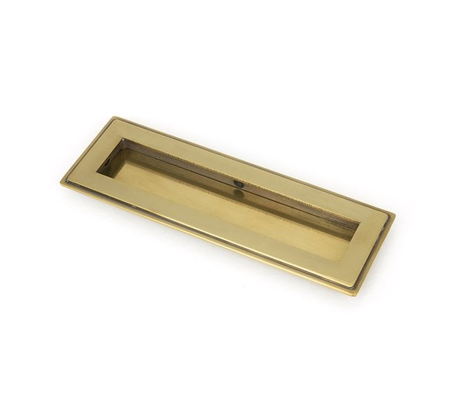 From The Anvil Aged Brass 175mm Art Deco Rectangular Pull