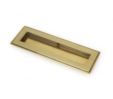 From The Anvil Aged Brass 175mm Art Deco Rectangular Pull