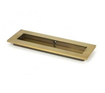 From The Anvil Aged Brass 175mm Plain Rectangular Pull