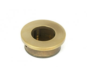From The Anvil Aged Brass 34mm Round Finger Edge Pull