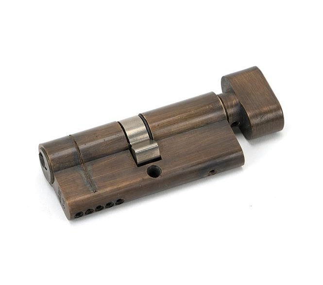 From The Anvil Aged Brass 35/35 5pin Euro Cylinder/Thumbturn