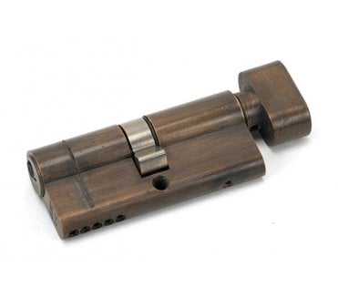 From The Anvil Aged Brass 35/35 5pin Euro Cylinder/Thumbturn