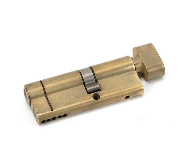 From The Anvil Aged Brass 35T/45 5pin Euro Cylinder/Thumbturn