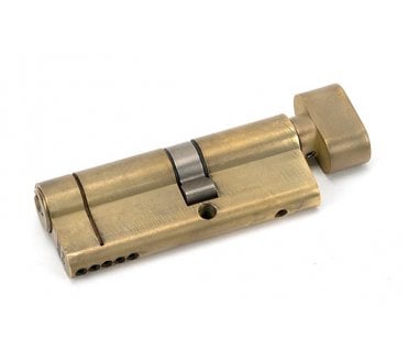 From The Anvil Aged Brass 35T/45 5pin Euro Cylinder/Thumbturn