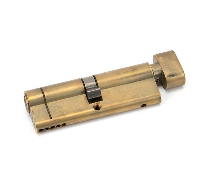 From The Anvil Aged Brass 45/45 5pin Euro Cylinder/Thumbturn