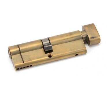 From The Anvil Aged Brass 45/45 5pin Euro Cylinder/Thumbturn