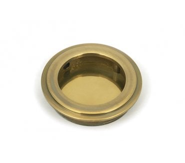 From The Anvil Aged Brass 60mm Art Deco Round Pull