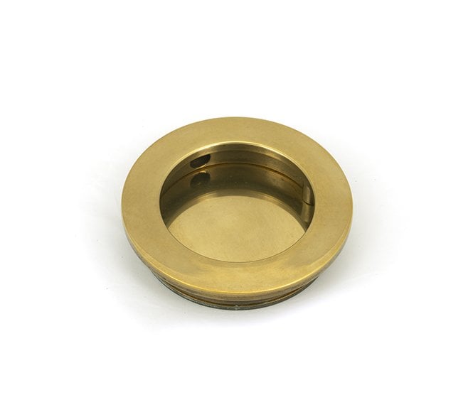 From The Anvil Aged Brass 60mm Plain Round Pull