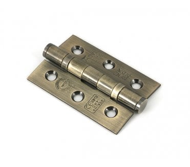 From The Anvil Aged Brass 75mm Ball Bearing Butt Hinge (Pair)