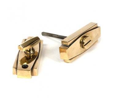 From The Anvil Aged Brass Art Deco Thumbturn