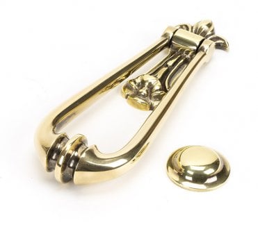 From The Anvil Aged Brass Loop Door Knocker