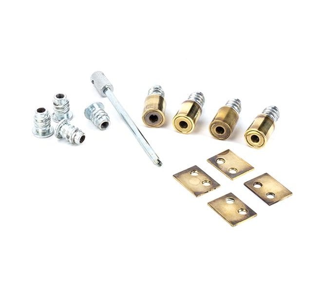 From The Anvil Aged Brass Secure Stops (Pack of 4)