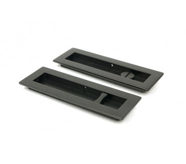 From The Anvil Aged Bronze 175mm Plain Rectangular Pull - Privacy Set