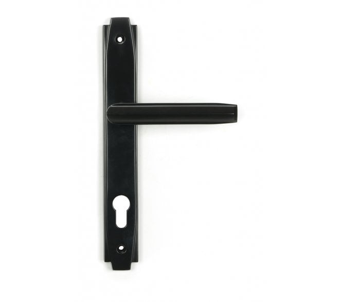 From The Anvil Aged Bronze Art Deco Slimline Lever Espag. Lock Set