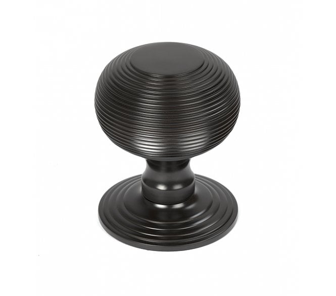 From The Anvil Aged Bronze Beehive Centre Door Knob